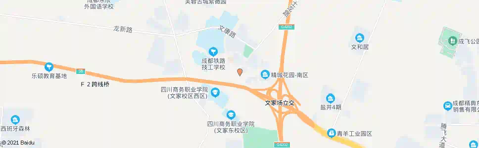 成都文家场口_公交站地图_成都公交_妙搜公交查询2025