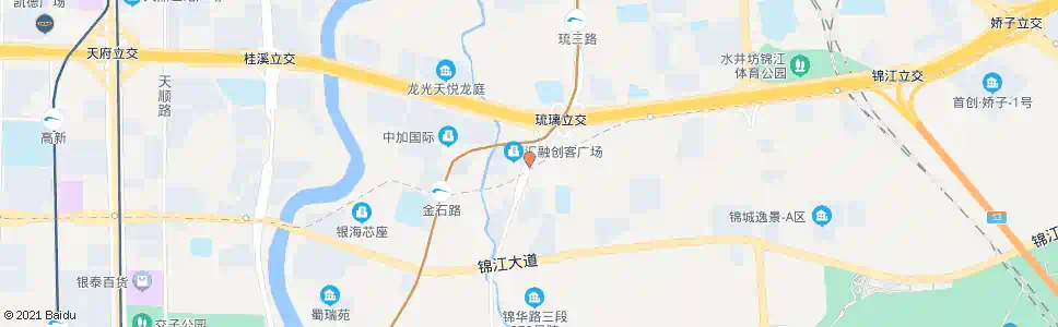 成都三环路琉璃立交桥东内侧_公交站地图_成都公交_妙搜公交查询2025