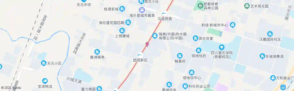 成都天缘路团结市场_公交站地图_成都公交_妙搜公交查询2025