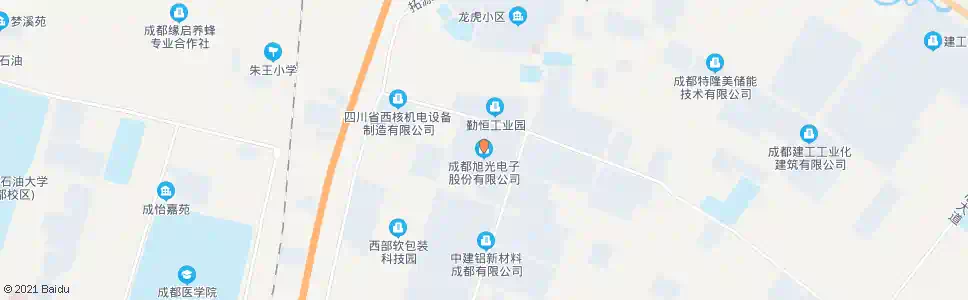 成都旭光厂_公交站地图_成都公交_妙搜公交查询2025