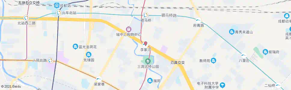 成都地铁李家沱站_公交站地图_成都公交_妙搜公交查询2025