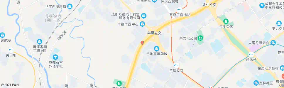 成都西三环路四段南外侧_公交站地图_成都公交_妙搜公交查询2025