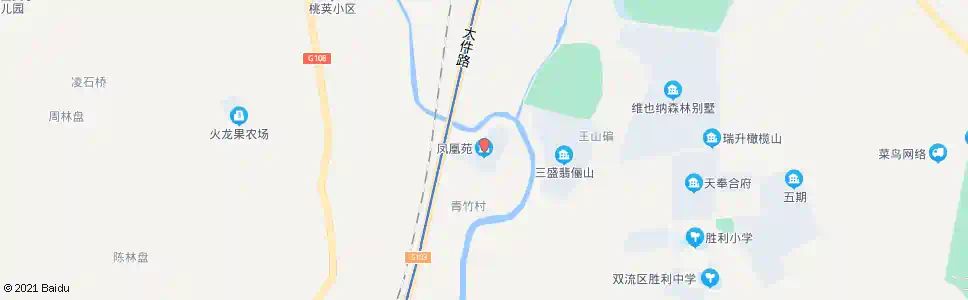 成都凤凰苑小区_公交站地图_成都公交_妙搜公交查询2025