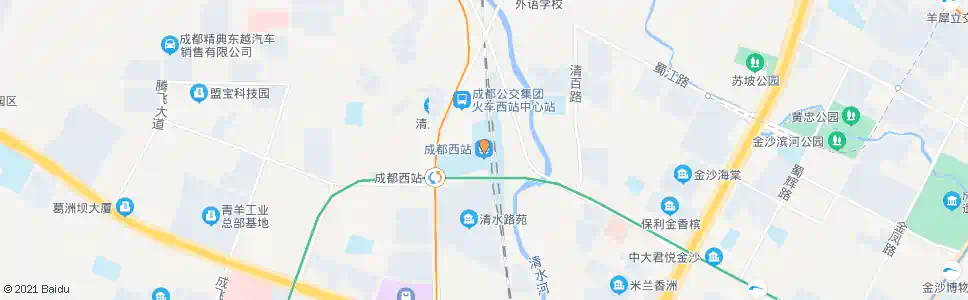成都百悦城西_公交站地图_成都公交_妙搜公交查询2025