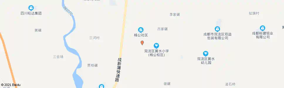 成都杨公社区_公交站地图_成都公交_妙搜公交查询2025