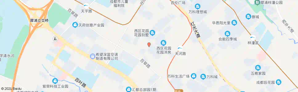 成都西区花园_公交站地图_成都公交_妙搜公交查询2025