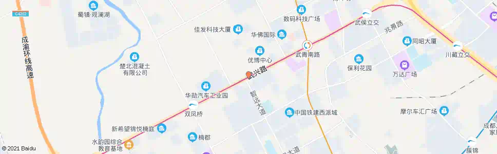 成都武侯大道金兴路口_公交站地图_成都公交_妙搜公交查询2025