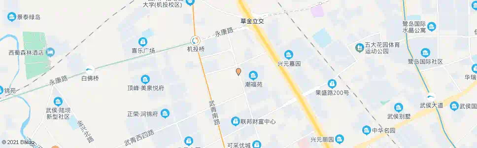 成都潮音大道_公交站地图_成都公交_妙搜公交查询2025