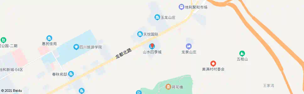 成都公园路山水四季城_公交站地图_成都公交_妙搜公交查询2025