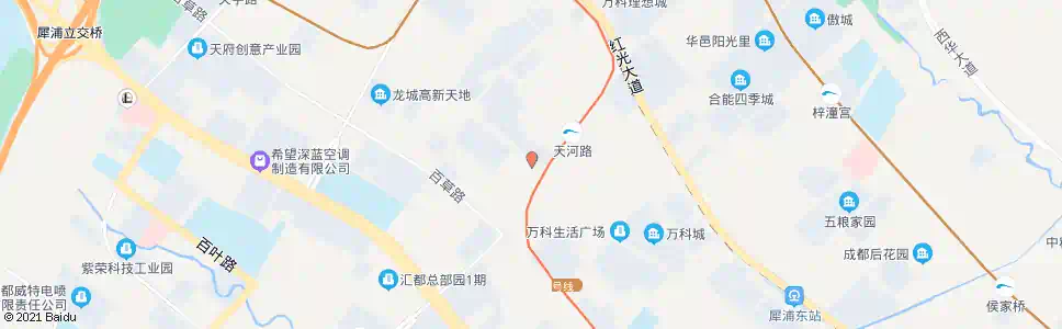 成都西区大道天河路口_公交站地图_成都公交_妙搜公交查询2025