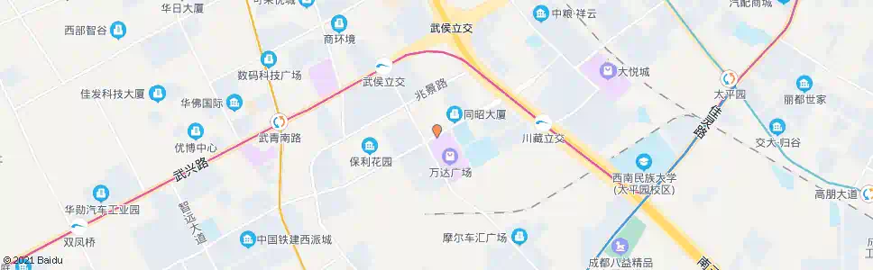 成都万兴路_公交站地图_成都公交_妙搜公交查询2025