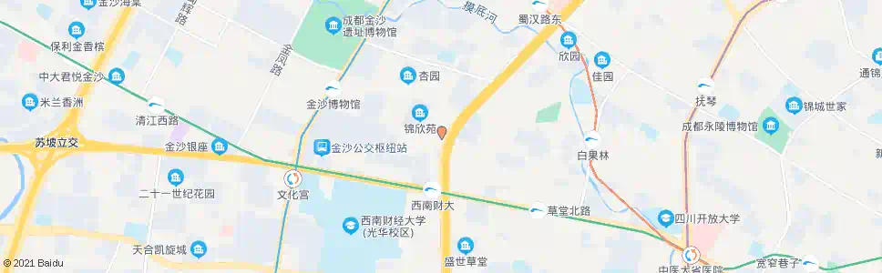 成都战旗路口_公交站地图_成都公交_妙搜公交查询2025