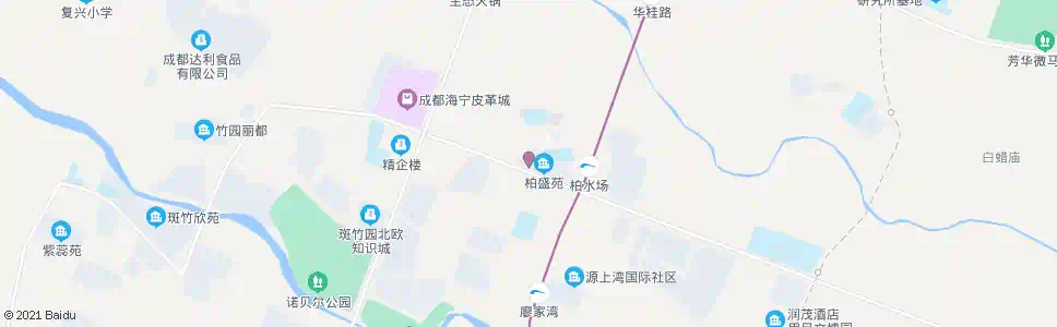 成都柏水社区_公交站地图_成都公交_妙搜公交查询2025