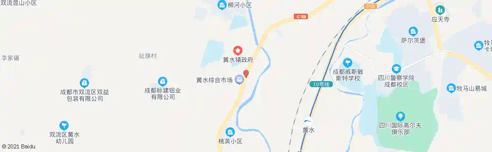 成都黄水玉龙街口_公交站地图_成都公交_妙搜公交查询2025