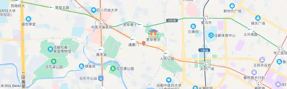 成都同仁路口_公交站地图_成都公交_妙搜公交查询2025