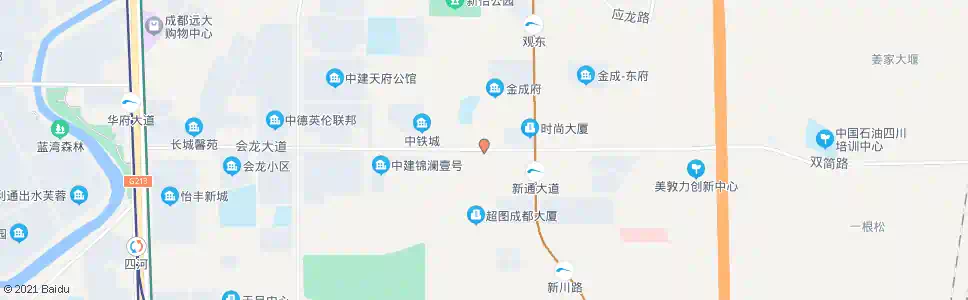 成都北新大道口_公交站地图_成都公交_妙搜公交查询2025