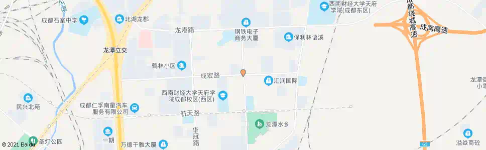 成都华翰路中_公交站地图_成都公交_妙搜公交查询2025