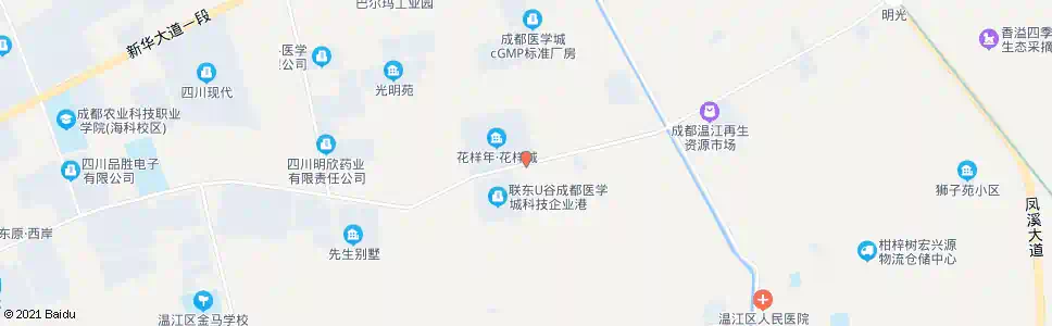 成都骑士大道温泉大道三段口_公交站地图_成都公交_妙搜公交查询2025