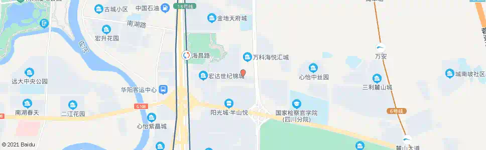 成都海昌路梓州大道口_公交站地图_成都公交_妙搜公交查询2025