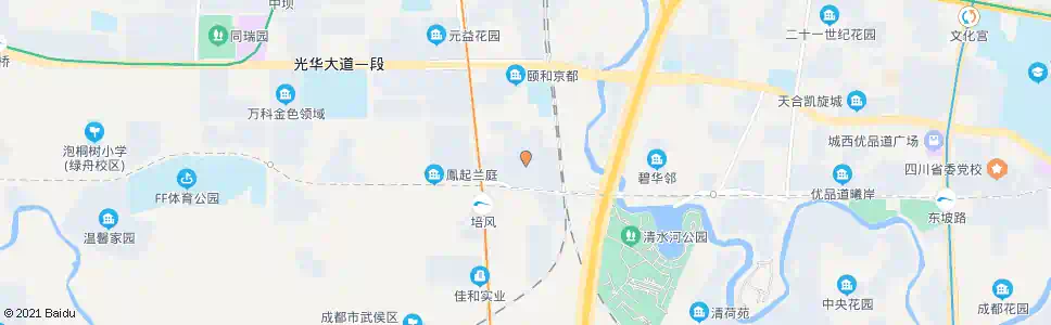 成都培风东街南_公交站地图_成都公交_妙搜公交查询2025