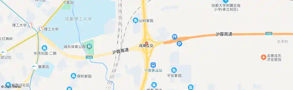 成都三环成南立交南外侧_公交站地图_成都公交_妙搜公交查询2025