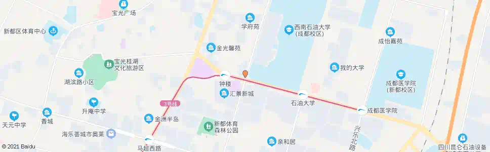 成都金光路_公交站地图_成都公交_妙搜公交查询2025