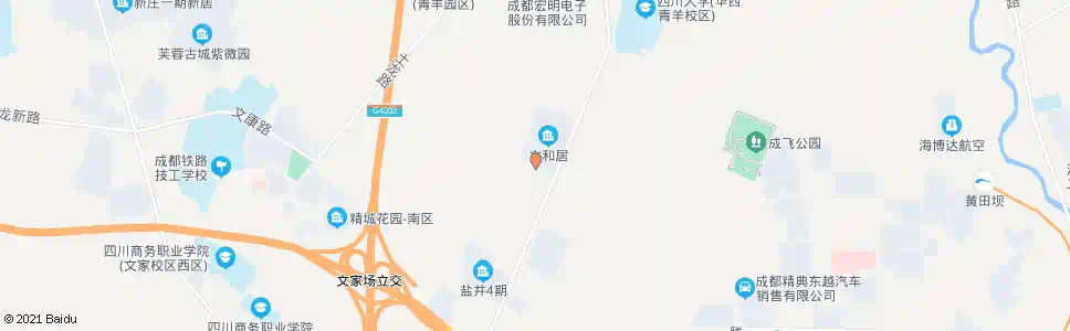 成都盐井小区_公交站地图_成都公交_妙搜公交查询2025