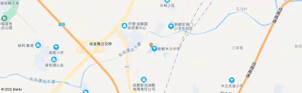 成都木兰中学_公交站地图_成都公交_妙搜公交查询2025