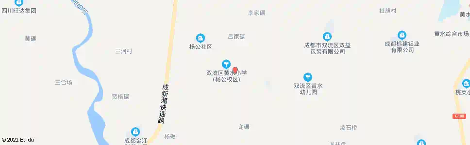 成都杨公移民小区_公交站地图_成都公交_妙搜公交查询2025