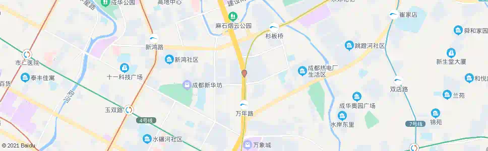 成都双林北支路口_公交站地图_成都公交_妙搜公交查询2025