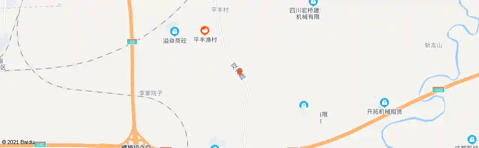 成都平丰村_公交站地图_成都公交_妙搜公交查询2025