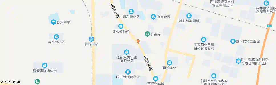 成都天彭大道金光大道口_公交站地图_成都公交_妙搜公交查询2025
