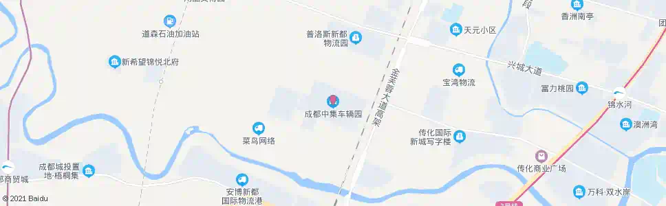 成都中集车辆园_公交站地图_成都公交_妙搜公交查询2025