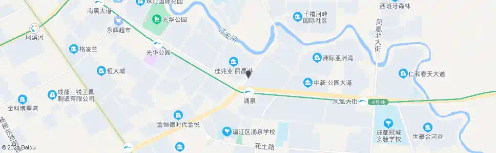 成都温泉大道一段口_公交站地图_成都公交_妙搜公交查询2025