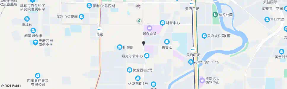 成都天府五街益州大道口_公交站地图_成都公交_妙搜公交查询2025
