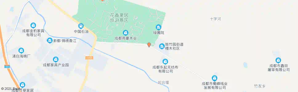 成都花香果居_公交站地图_成都公交_妙搜公交查询2025