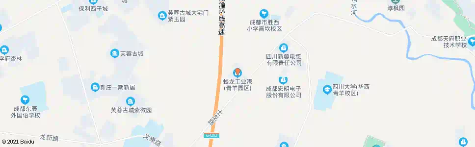 成都蛟龙工业港青羊园区_公交站地图_成都公交_妙搜公交查询2025