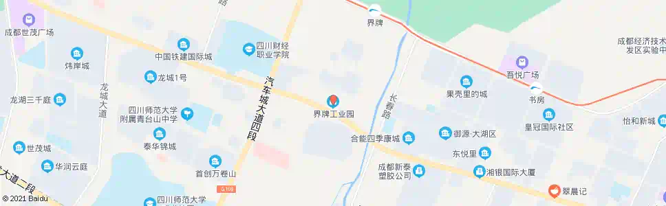 成都界牌工业区_公交站地图_成都公交_妙搜公交查询2025