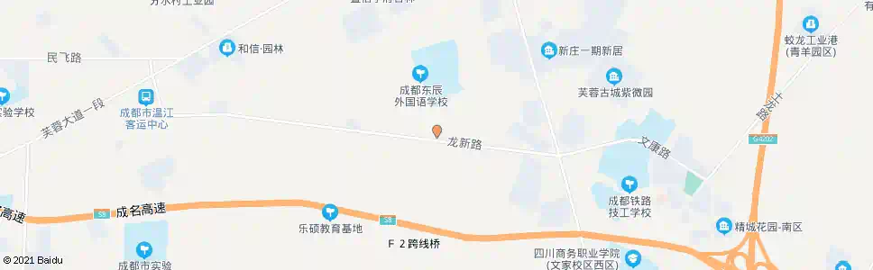 成都江东街_公交站地图_成都公交_妙搜公交查询2025