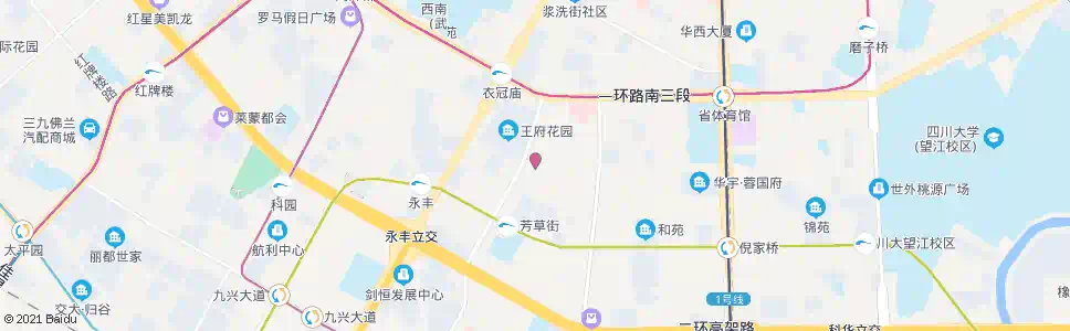 成都玉林西路_公交站地图_成都公交_妙搜公交查询2025