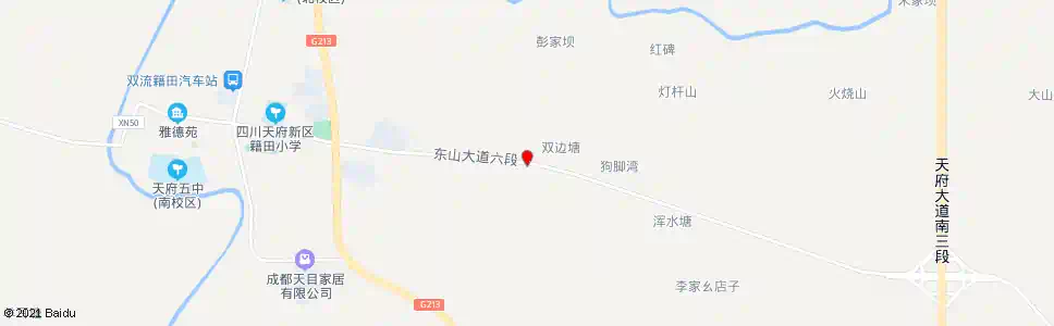 成都东山大道六段西_公交站地图_成都公交_妙搜公交查询2025