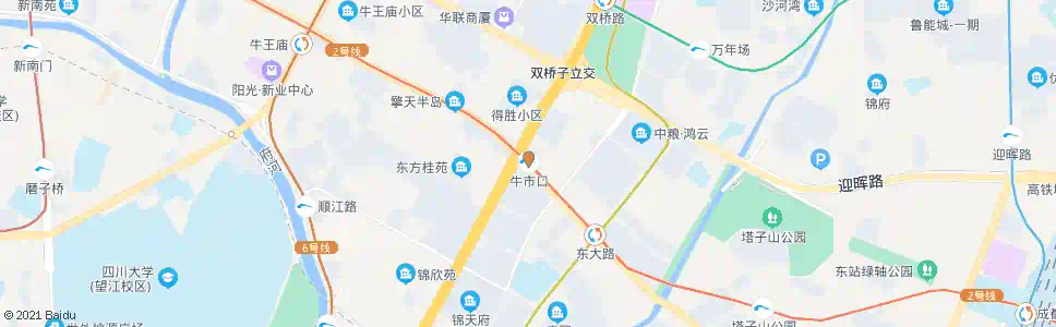 成都牛市口站_公交站地图_成都公交_妙搜公交查询2025