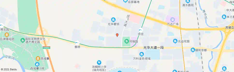 成都光华西三路东_公交站地图_成都公交_妙搜公交查询2025
