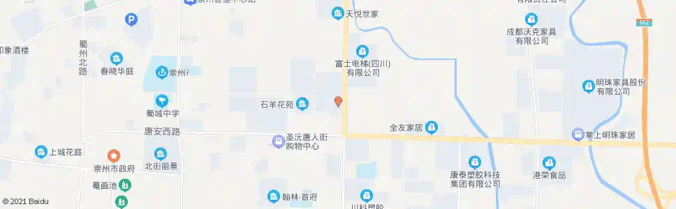 成都崇州工业园_公交站地图_成都公交_妙搜公交查询2025