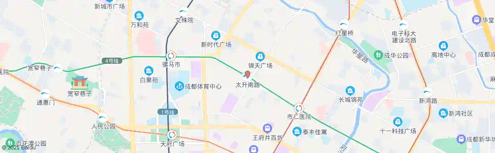 成都太升南路站_公交站地图_成都公交_妙搜公交查询2025