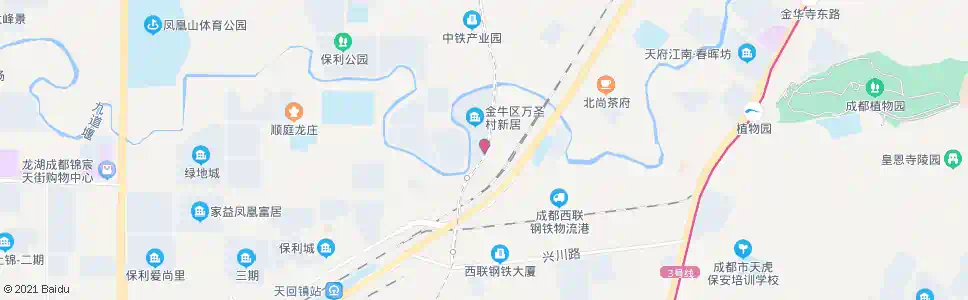成都万石路南_公交站地图_成都公交_妙搜公交查询2025
