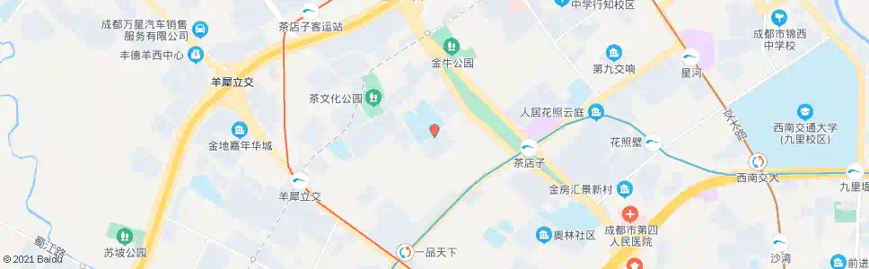 成都茶店子横街东_公交站地图_成都公交_妙搜公交查询2025