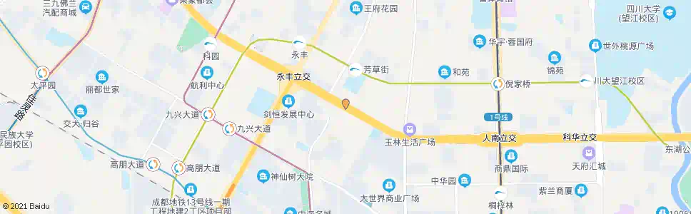 成都二环神仙树路口_公交站地图_成都公交_妙搜公交查询2025