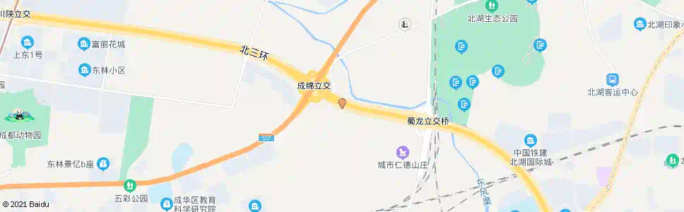 成都三环成绵立交西外侧_公交站地图_成都公交_妙搜公交查询2025
