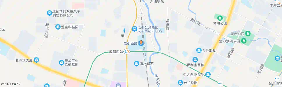 成都百叶路西_公交站地图_成都公交_妙搜公交查询2025
